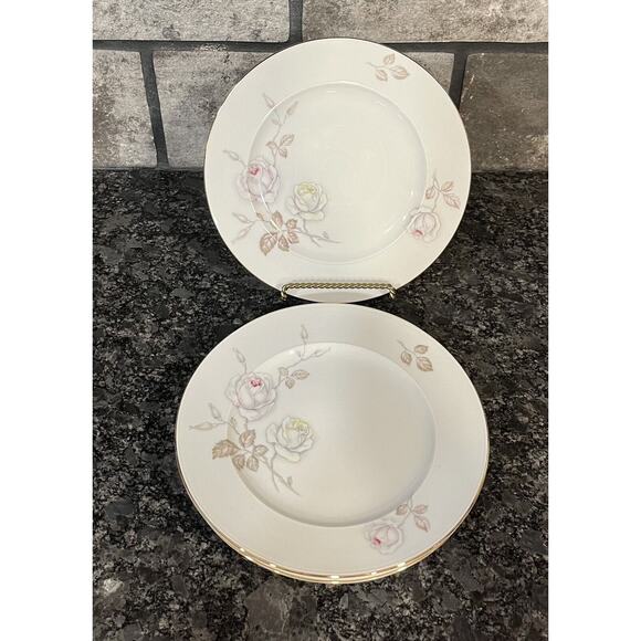 (6) Johann Haviland Sweetheart Rose Porcelain Salad Plates Bavaria Germany - Picture 2 of 4